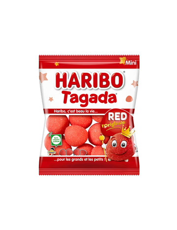 Mini vrečka sladkarij Haribo Tagada za otroke rdeča