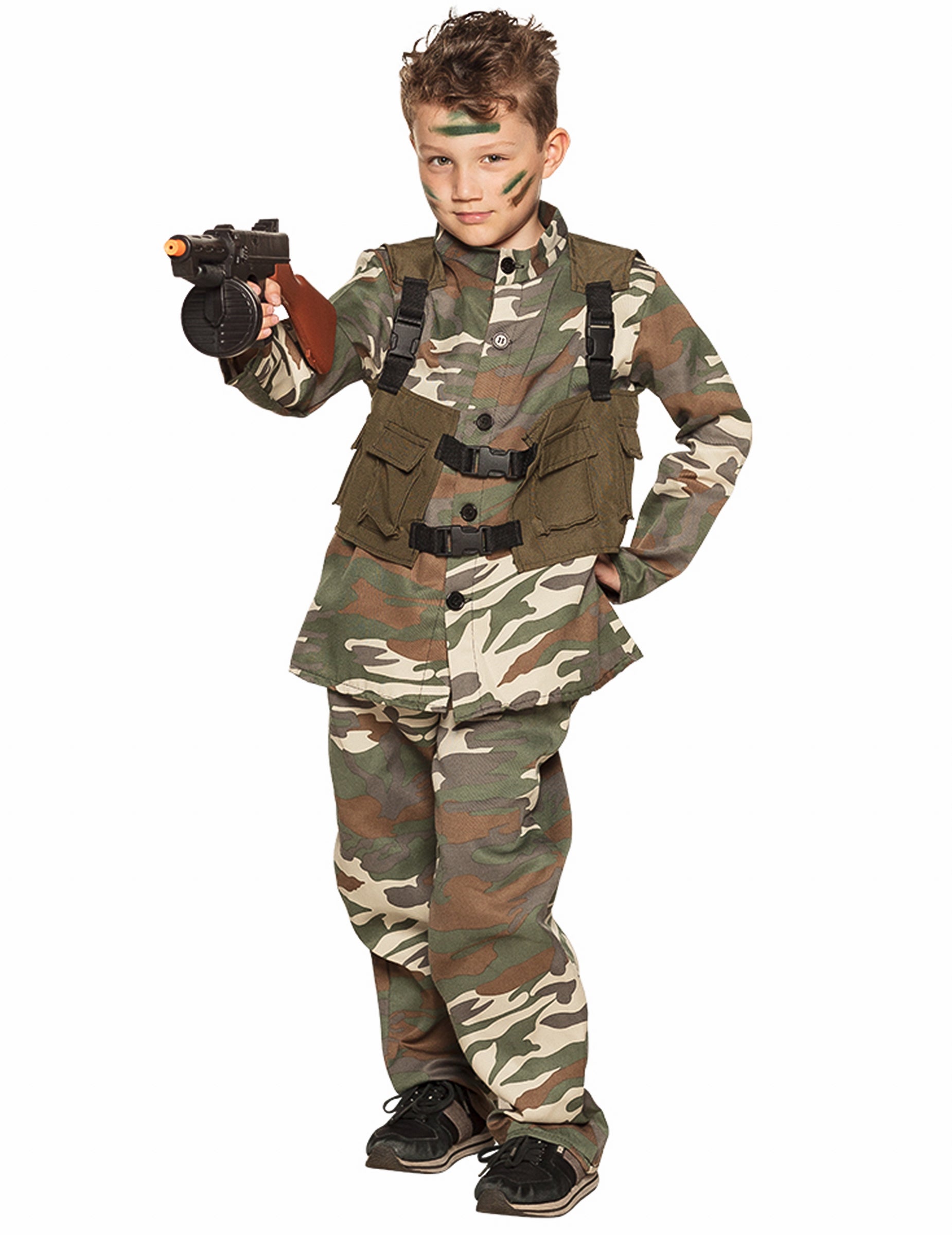 Mise en situation de la mitraillette sulfateuse en plastique de gangster