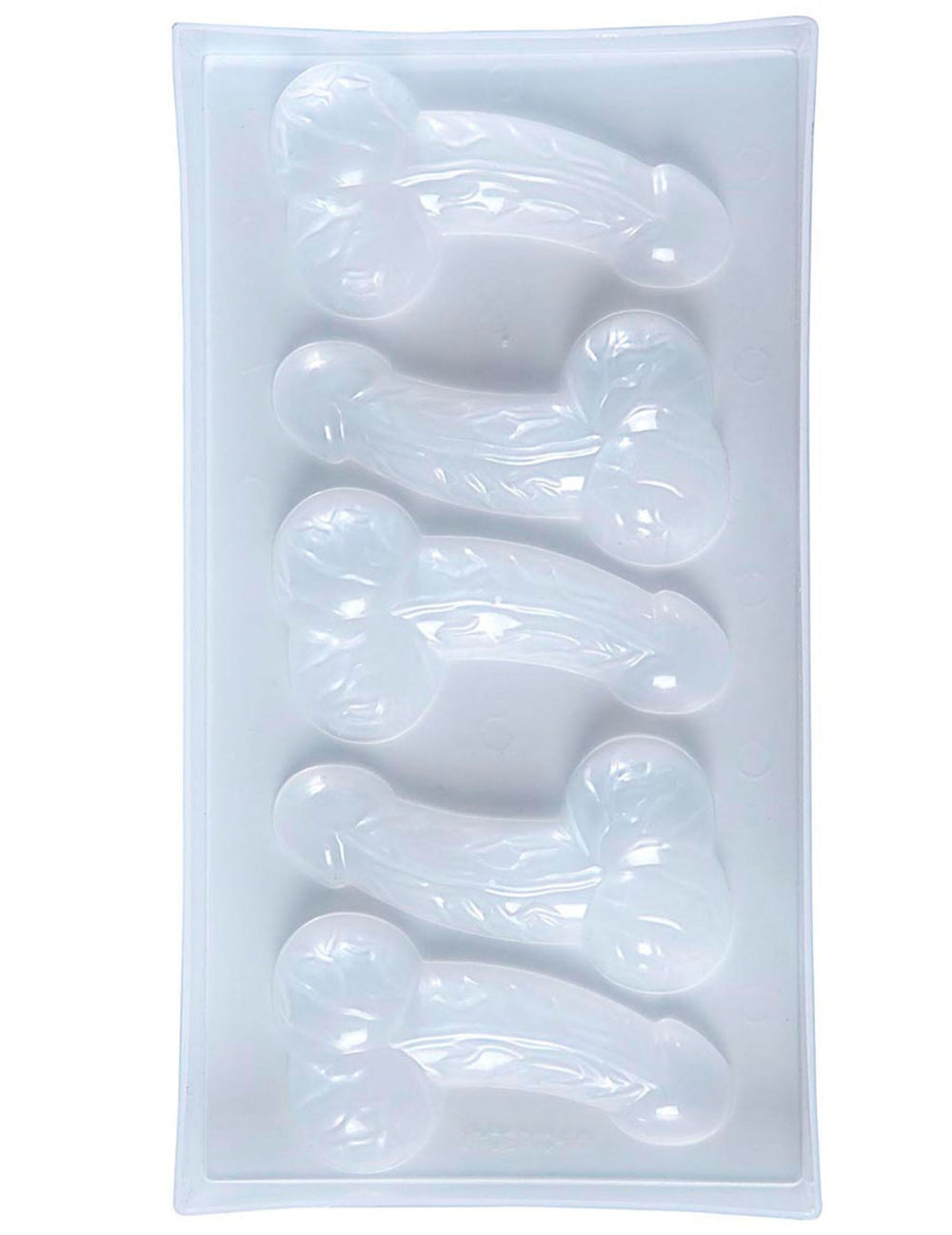 Moule à glaçons zizi pour adulte blanc transparent