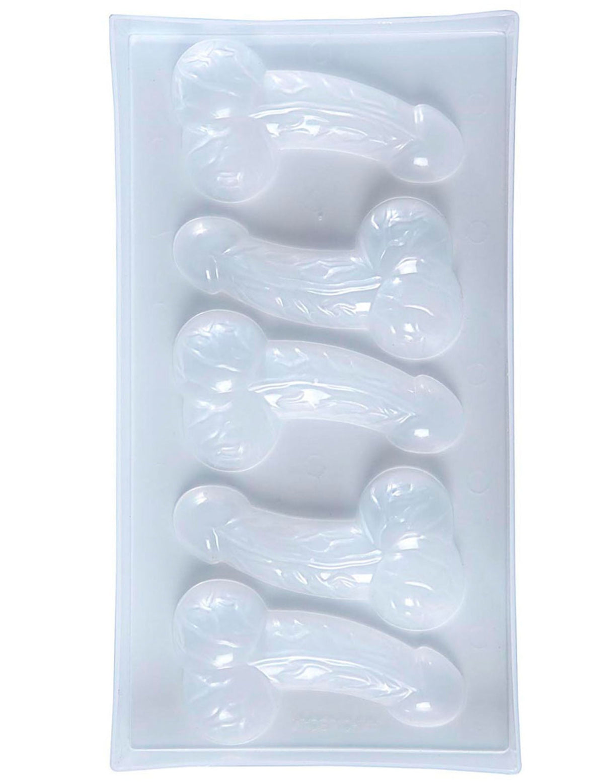Moule à glaçons zizi pour adulte blanc transparent