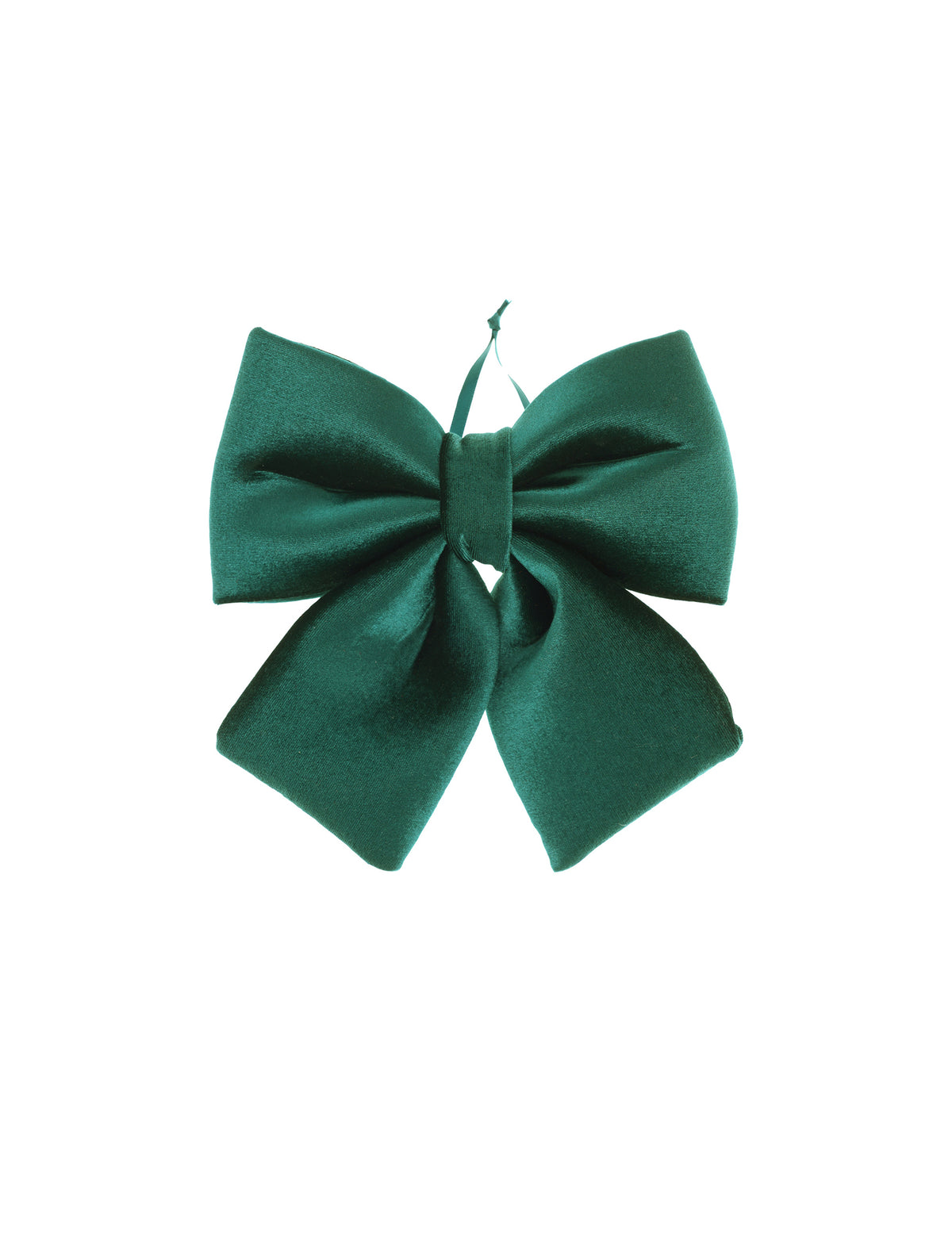 Nud papillon en velours vert sapin 21,5 x 25 cm