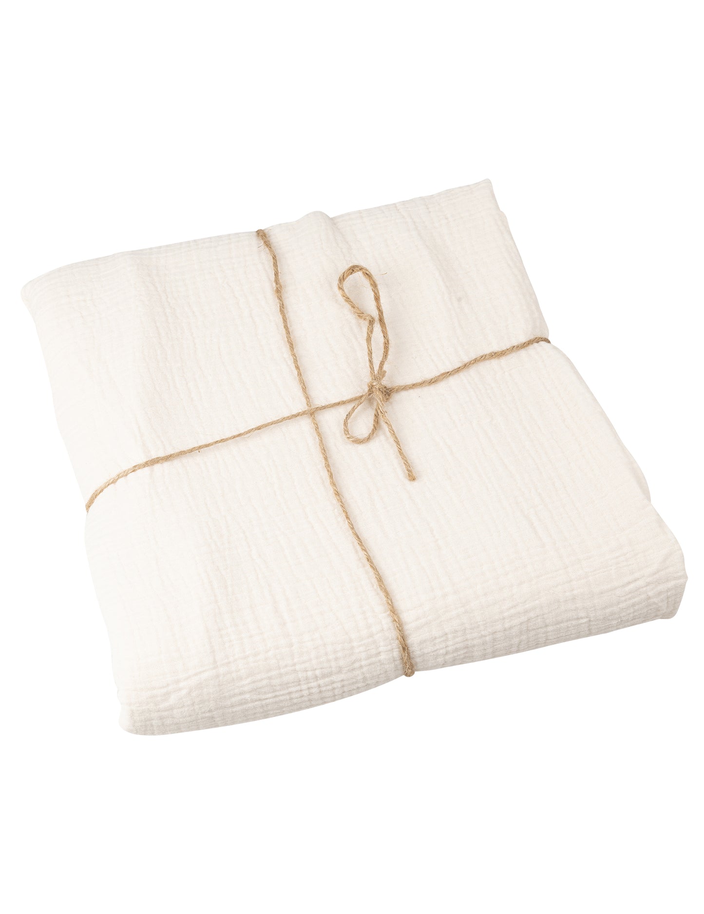 Krem bombažni gazni prt 130 x 240 cm boemski slog