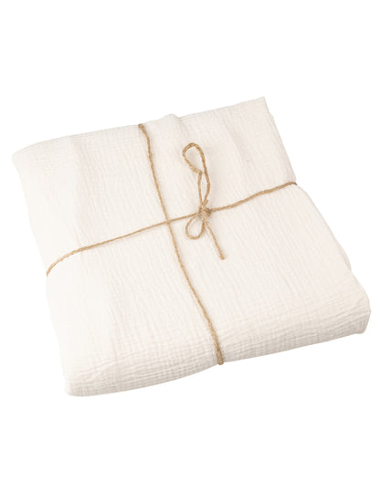 Krem bombažni gazni prt 130 x 240 cm boemski slog