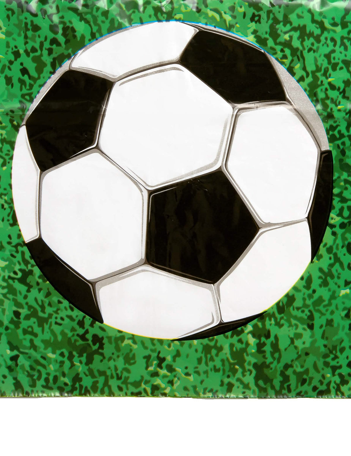 Velik posnetek vzorca nogometne žoge na plastičnem prtu Football