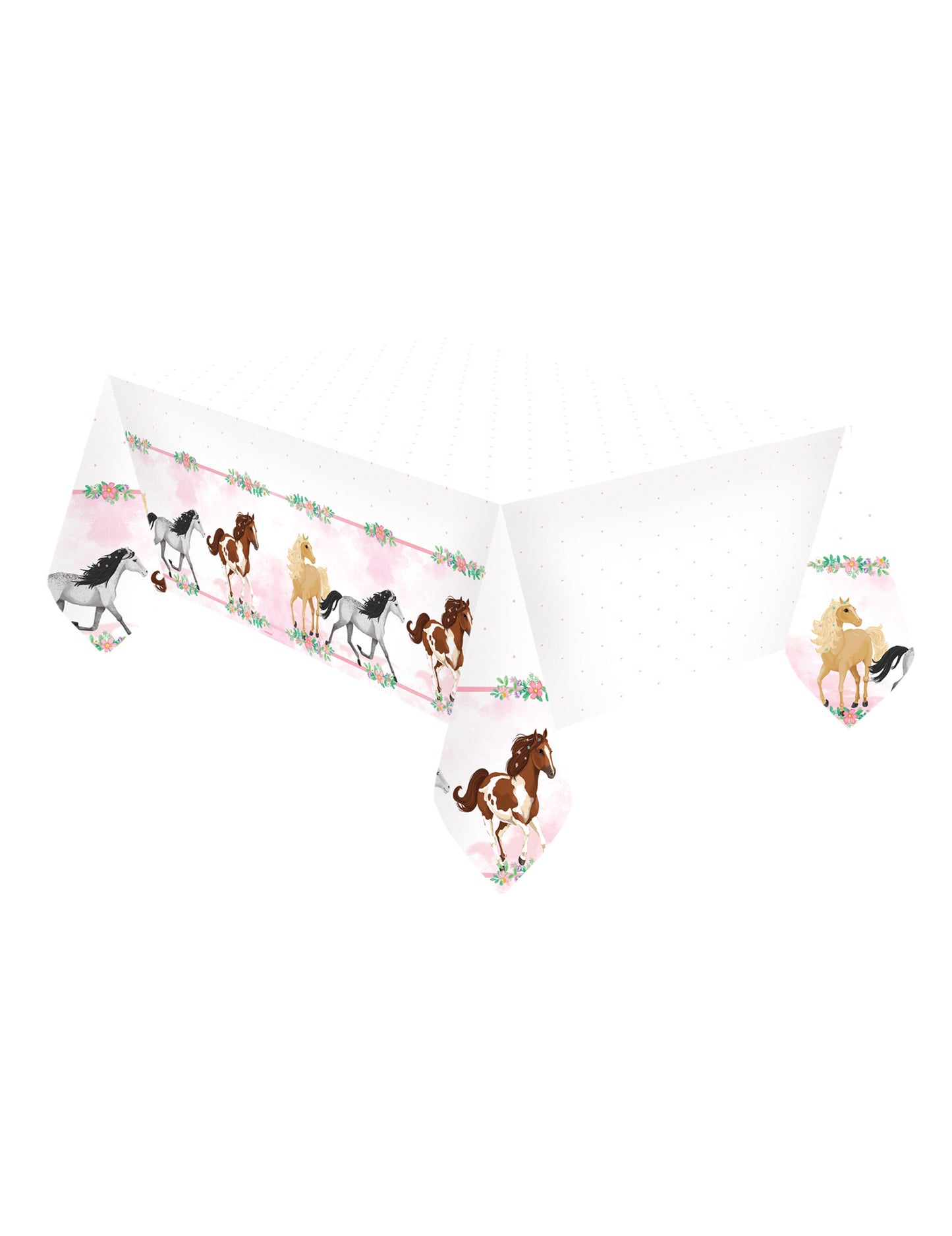 Nappe en plastique joli cheval 120 x 180 cm pour anniversaire