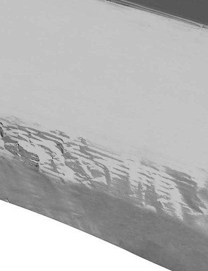 Srebrn kovinski plastični prt 137 x 274 cm vodoodporna in za večkratno uporabo