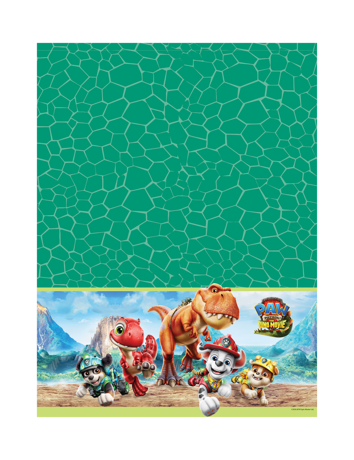 Nappe en plastique Pat patrouille™ Dino movie 120 x 180 cm