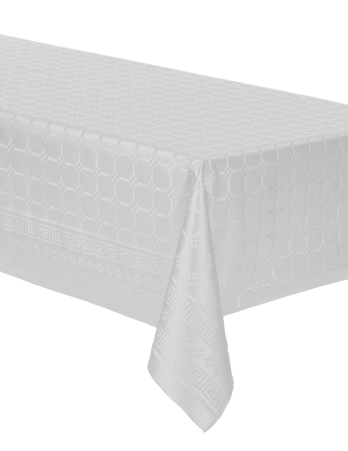 Nappe en rouleau papier damassé blanche