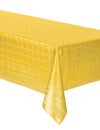 Nappe en rouleau papier damassé jaune