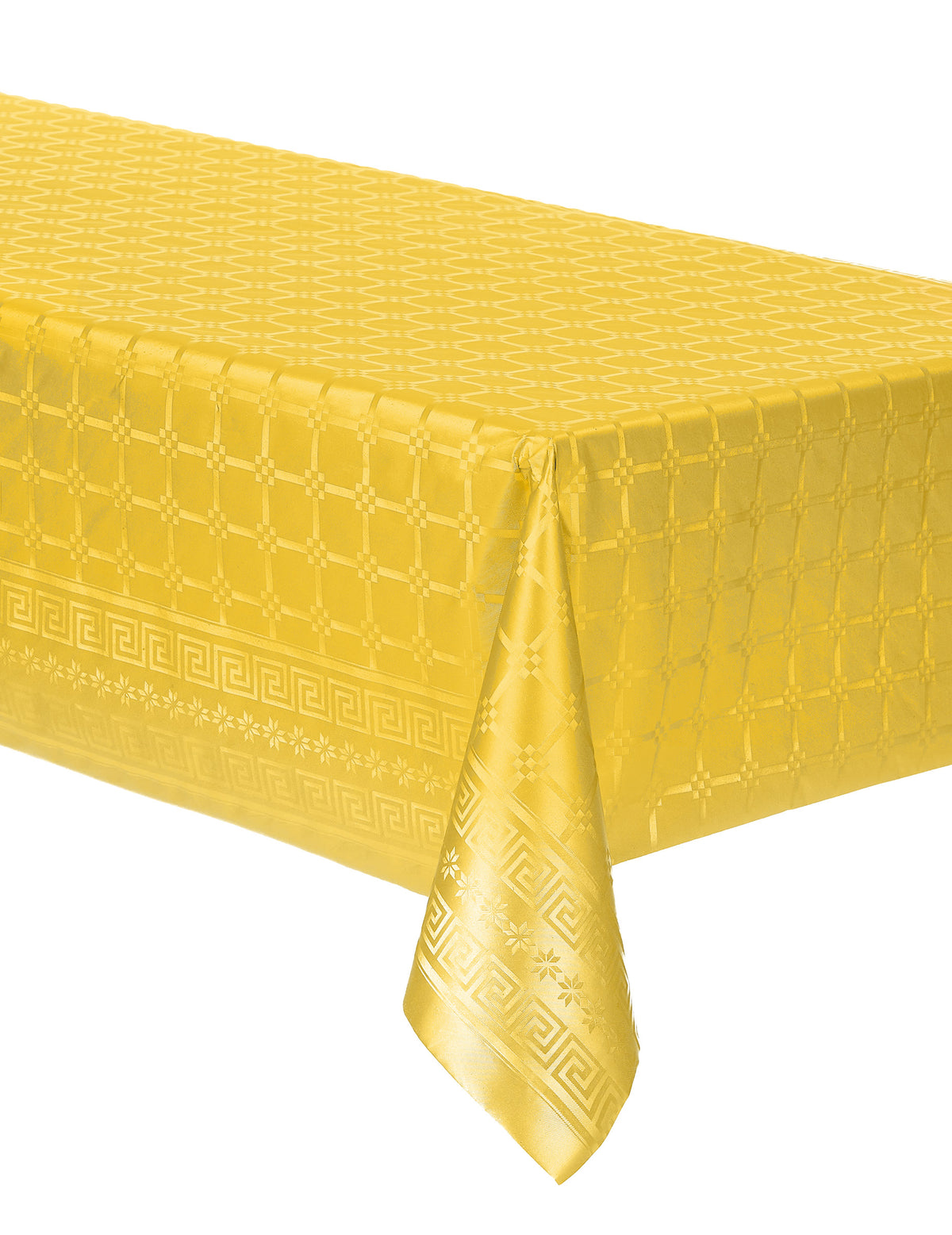 Nappe en rouleau papier damassé jaune