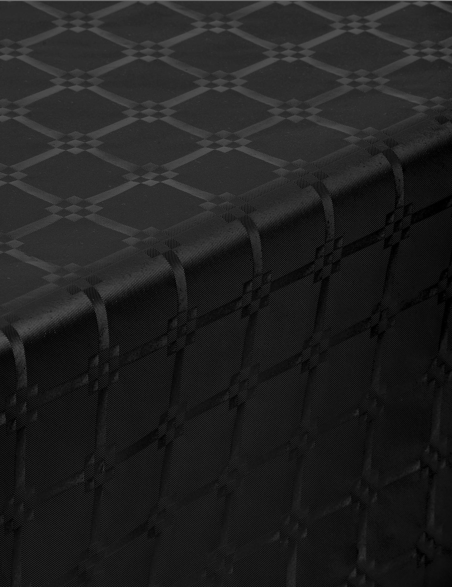 Tabela 6 m črnega damaska ​​papirnate mize