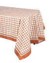 Namizni prt iz tkanine z auburn vichy vzorcem Cottage Living 140 x 240 cm