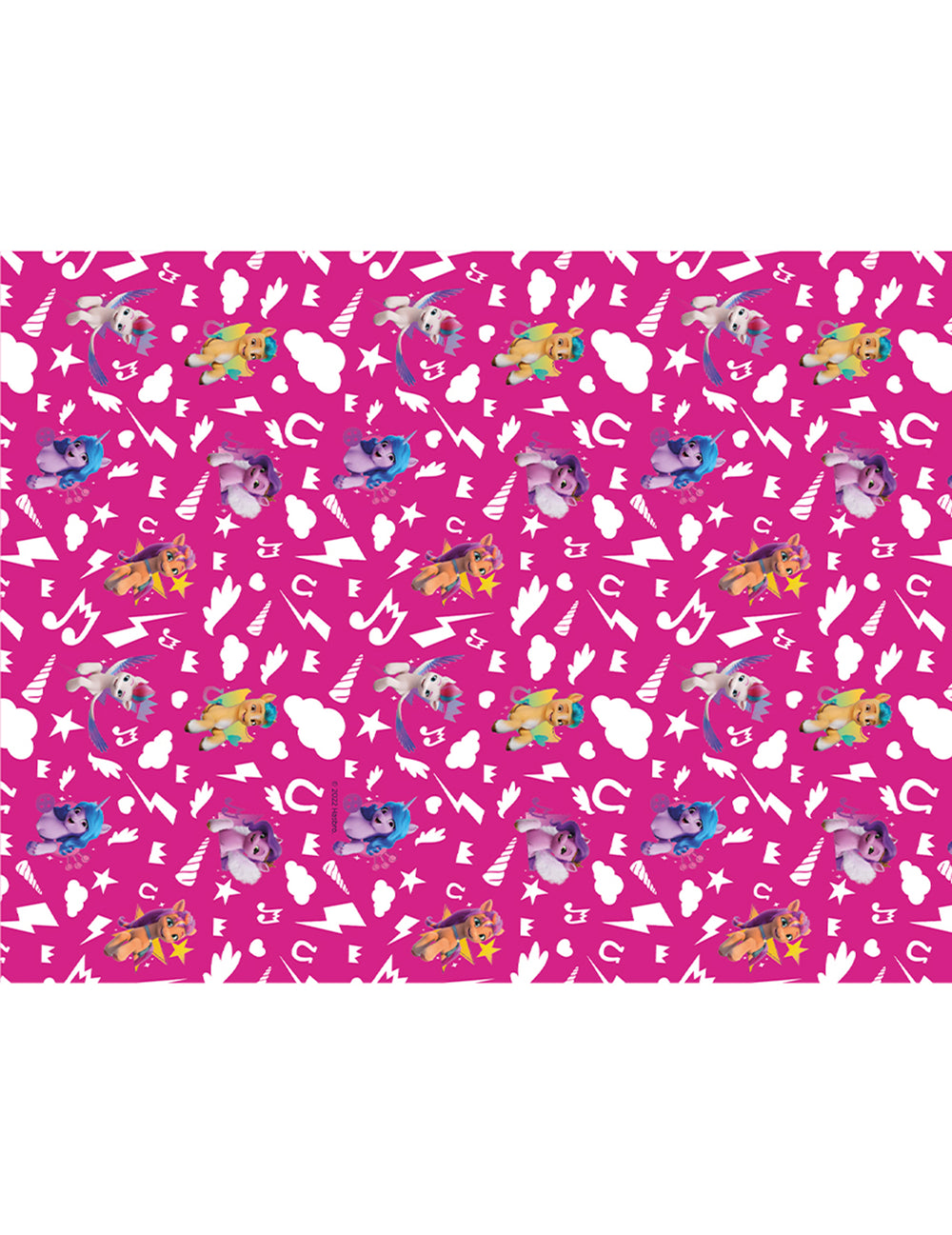 Détail des motifs de la nappe My Little Pony