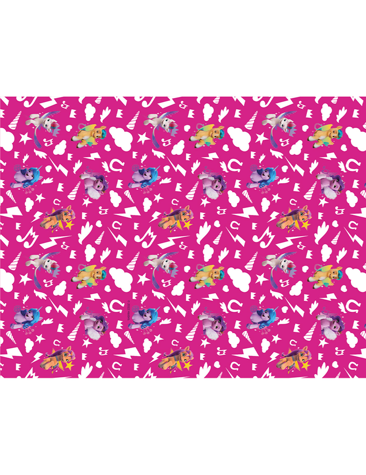 Détail des motifs de la nappe My Little Pony