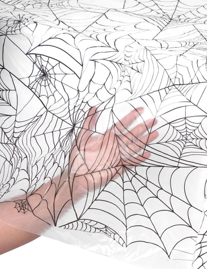 Prozoren plastični prt halloween pajkov platno 137 x 274 cm