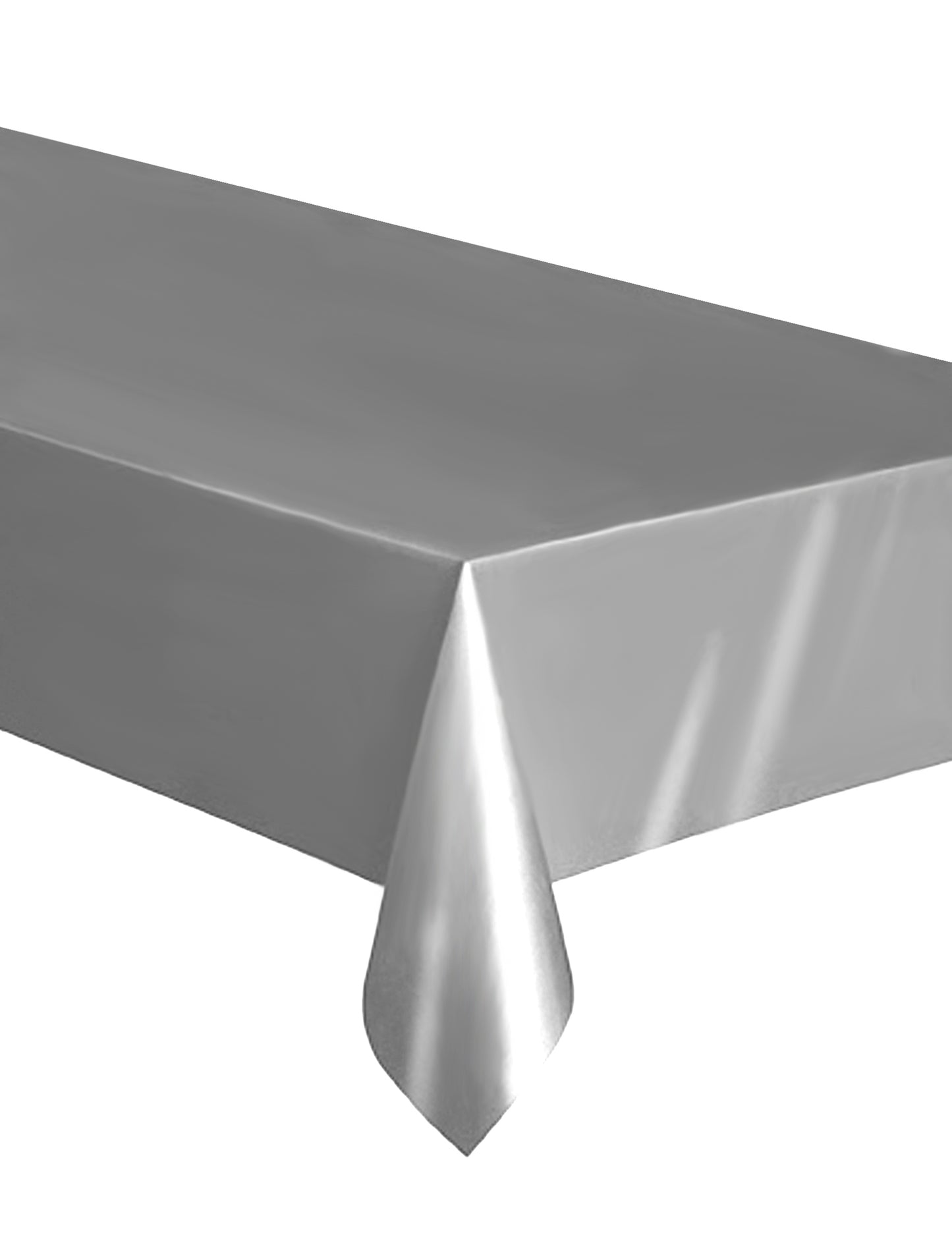 Pravokotni srebrni plastični prt 137 x 274 cm