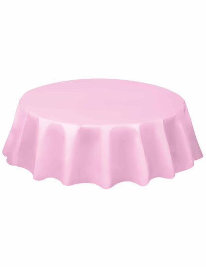 Svetlo roza okrogla plastična tableta 213 cm