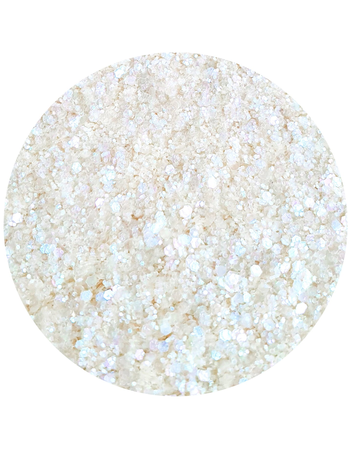 Paillettes biodégradables Nuit Blanche pour adulte blanc iridescent