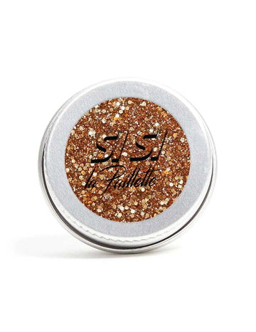 Kovinsko oranžno biološko razgradljivo bleščico - če bleščice