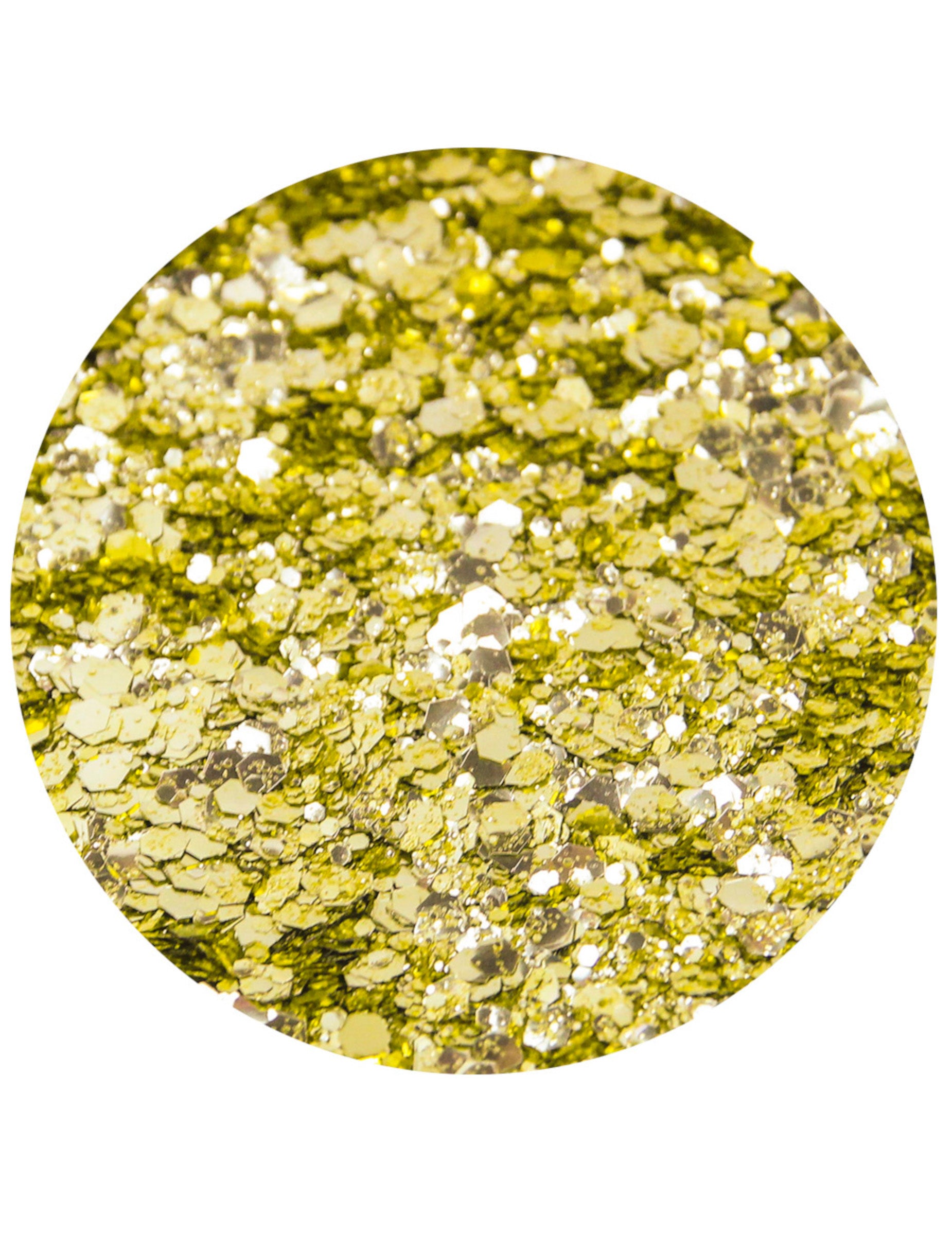 Paillettes biodégradables Parachute doré pour adulte dorées