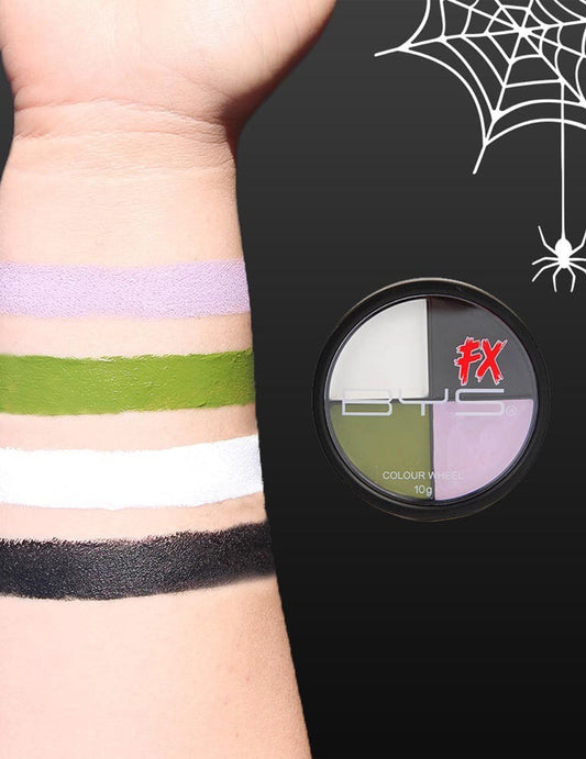 Paleta ličil 4 barve Halloween zombi 10 g