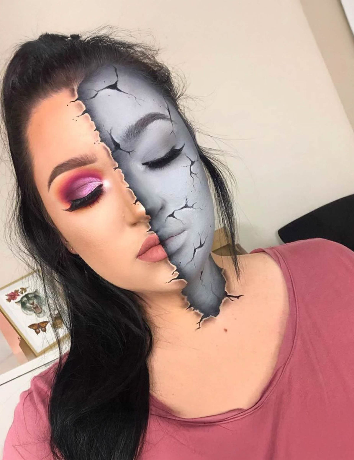 Paleta ličil 4 barve Halloween zombi 10 g