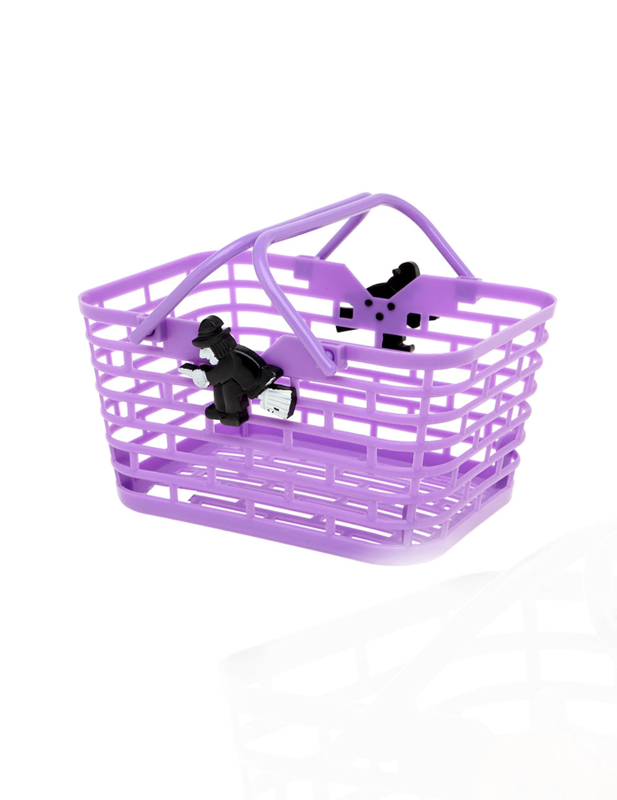 Panier à bonbons Halloween pour enfant violet avec motifs de sorcière