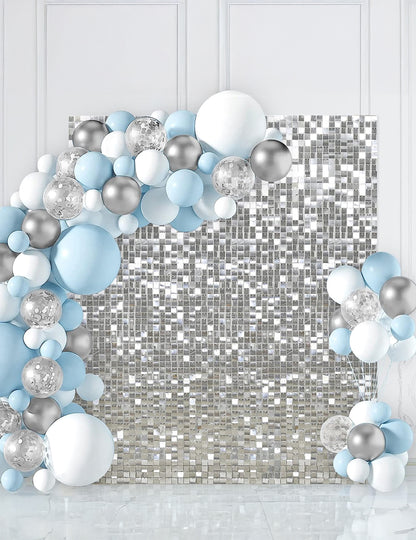 Briljantna srebrna srebrna plošča 30 x 30 cm