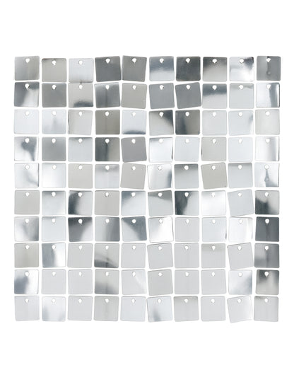 Briljantna srebrna srebrna plošča 30 x 30 cm