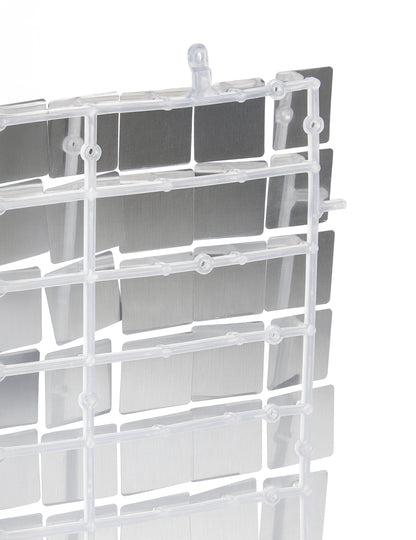 Briljantna srebrna srebrna plošča 30 x 30 cm