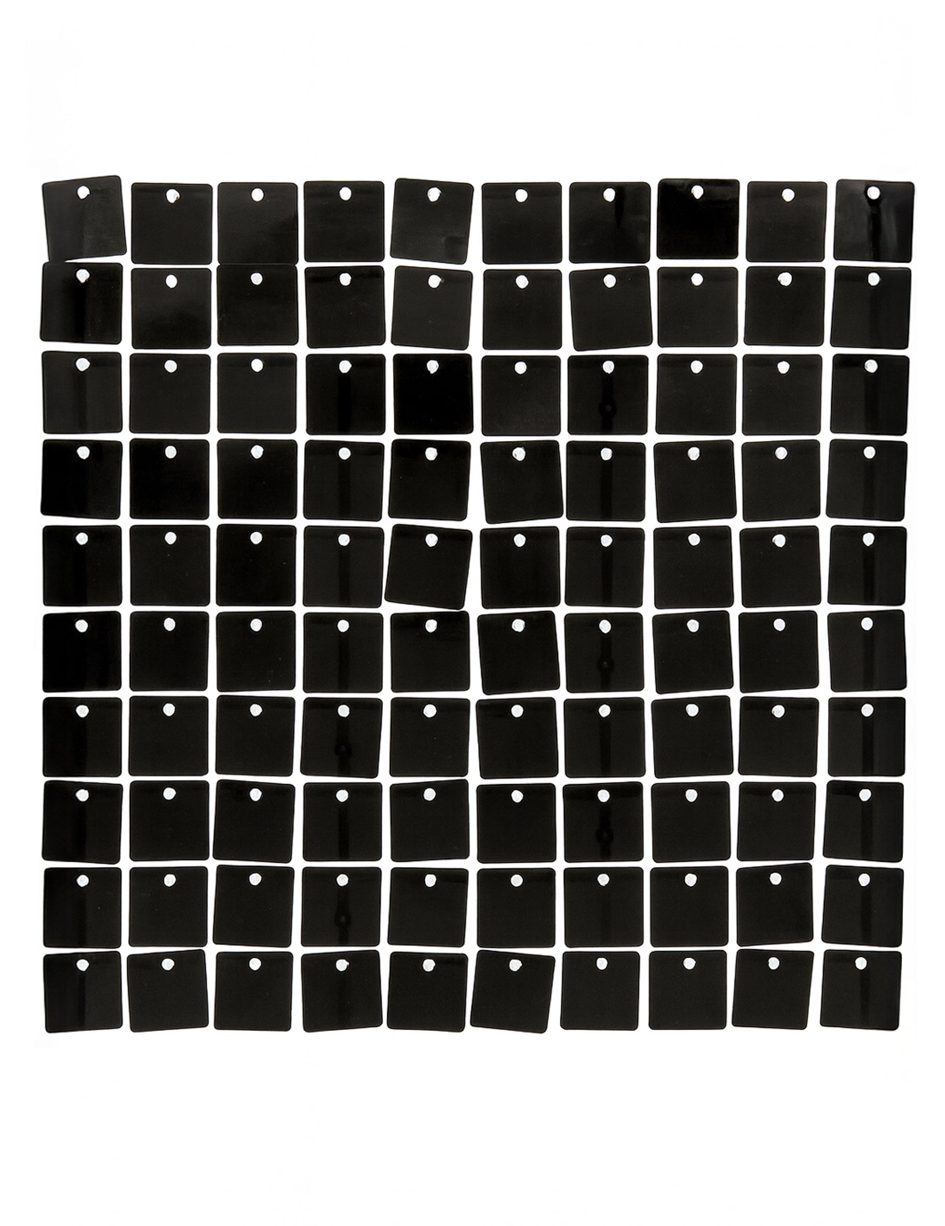 Détail des sequins noirs du panneau de fond noir brillant pour fête
