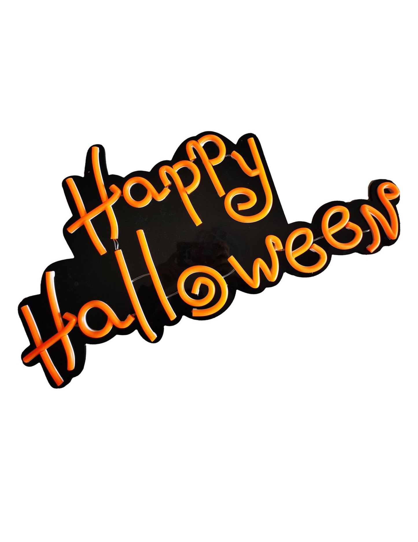 Happy Halloween Neon Sign Orange 60 x 30 cm