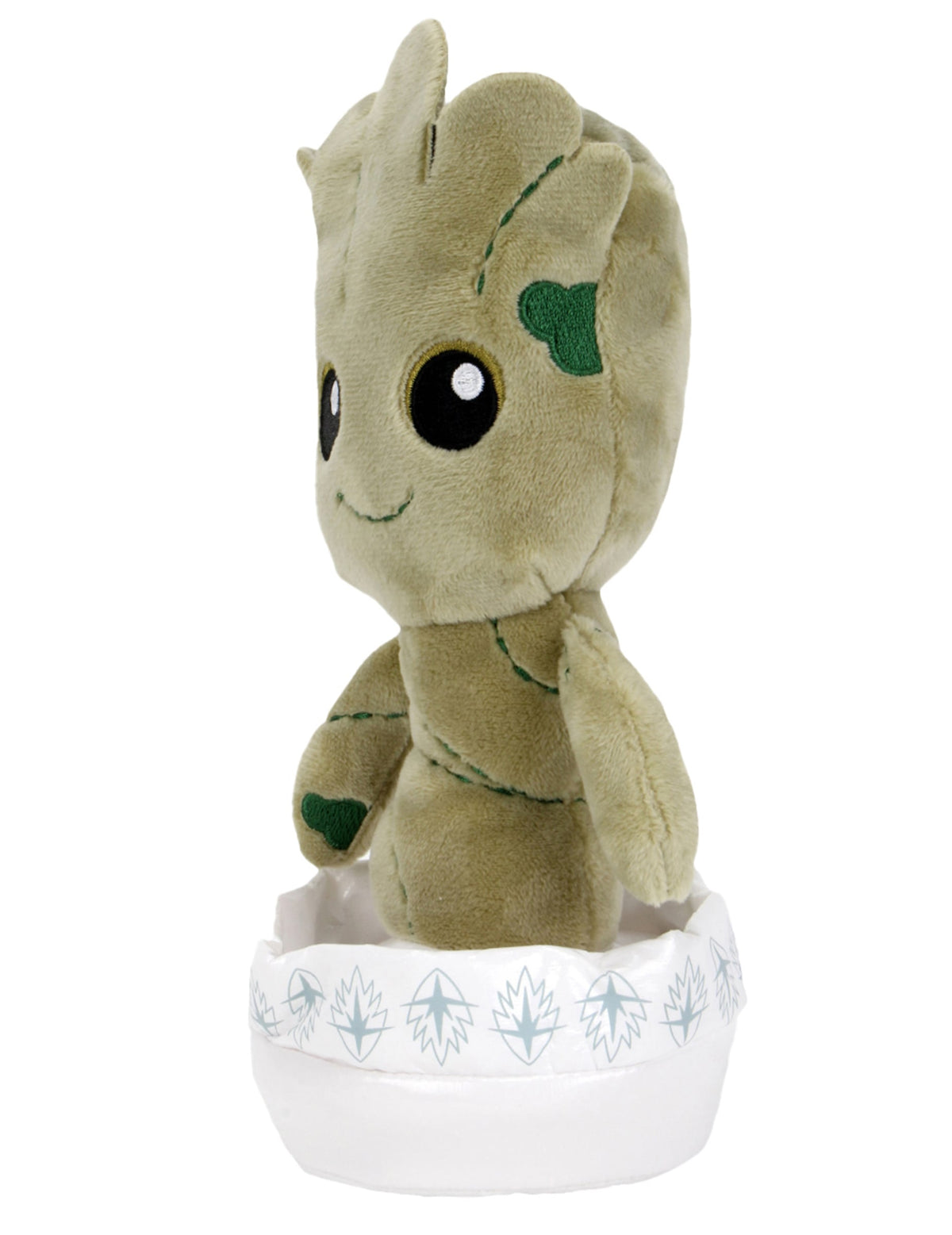 Vue de profil de la peluche Baby Groot