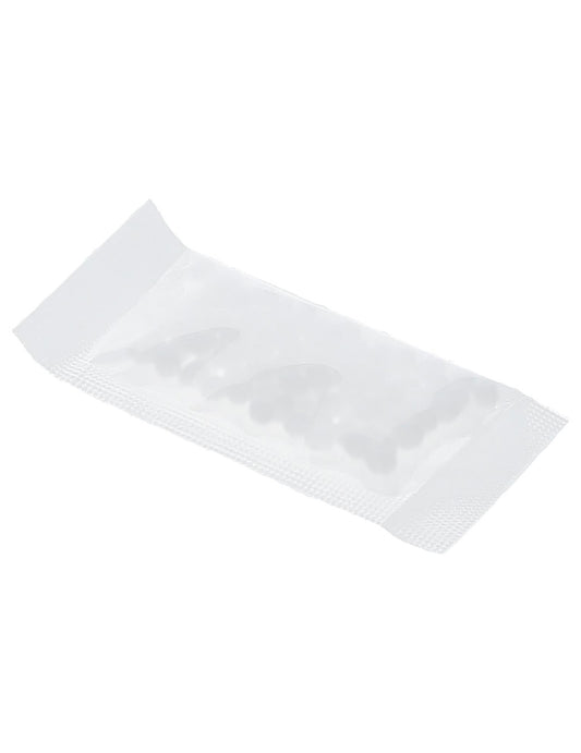 Détail du sachet de perles fixation thermique pour dentier