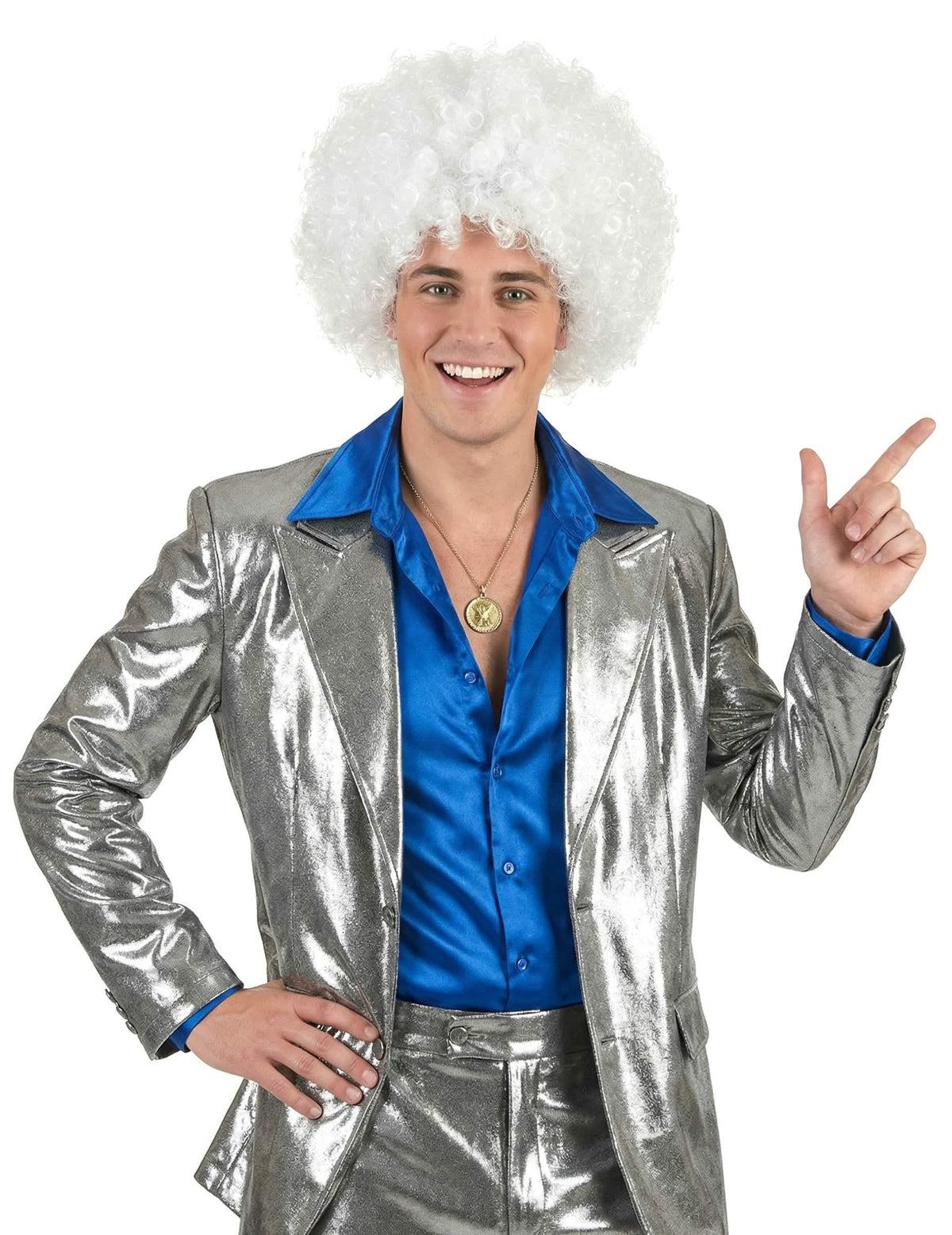 Pogled od spredaj na afro lasuljo za odrasli