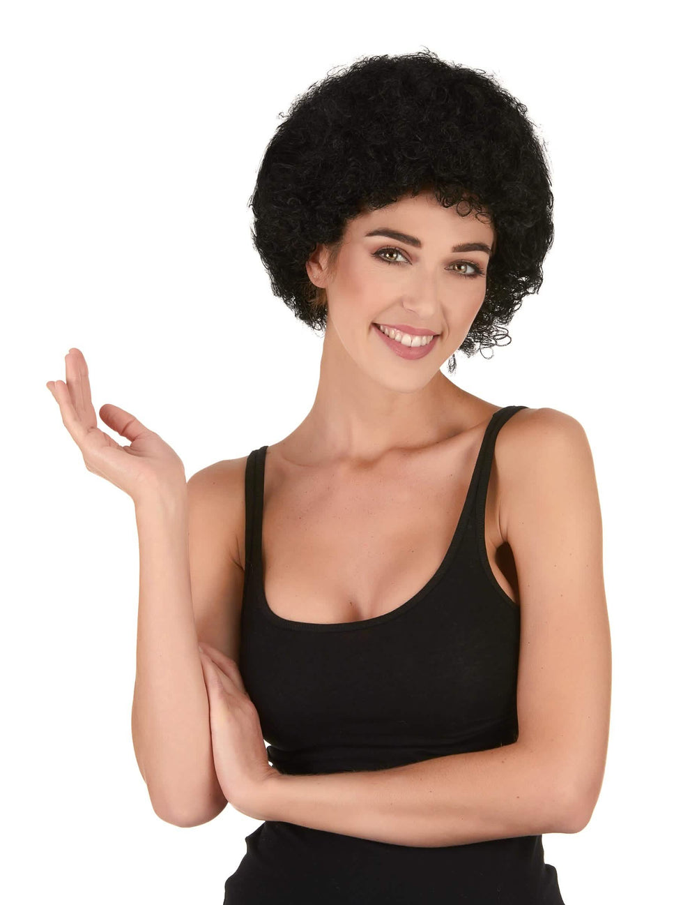 afro lasulja za odrasli črna