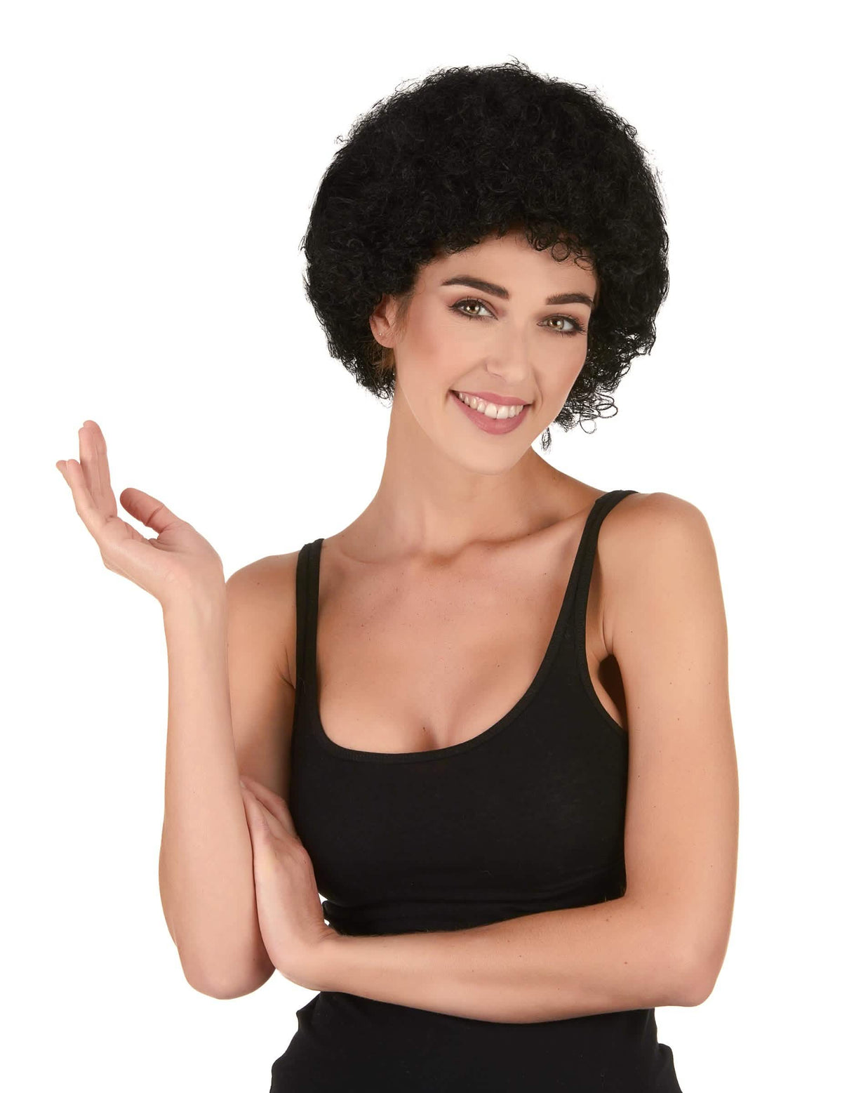 afro lasulja za odrasli črna