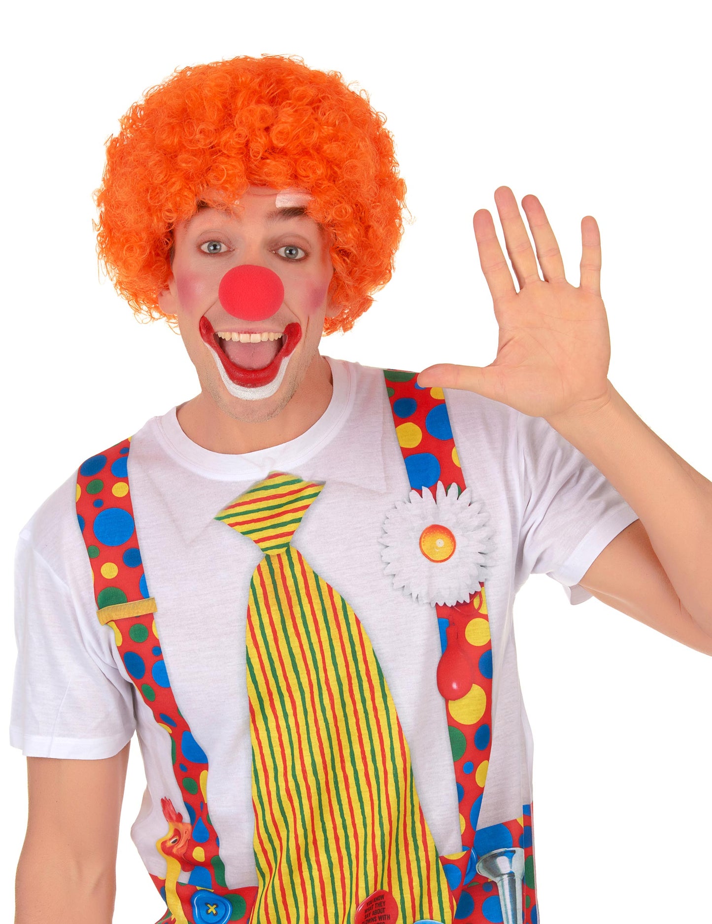 Standardna standardna oranžna klovna lasulja za odrasle