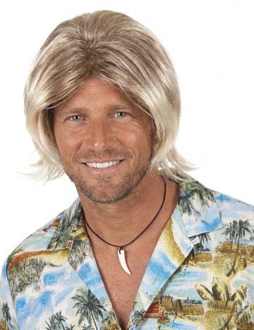 Moška surferna blondinka lasulja