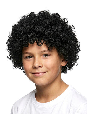 Črne otroške kodraste lasulje za lase