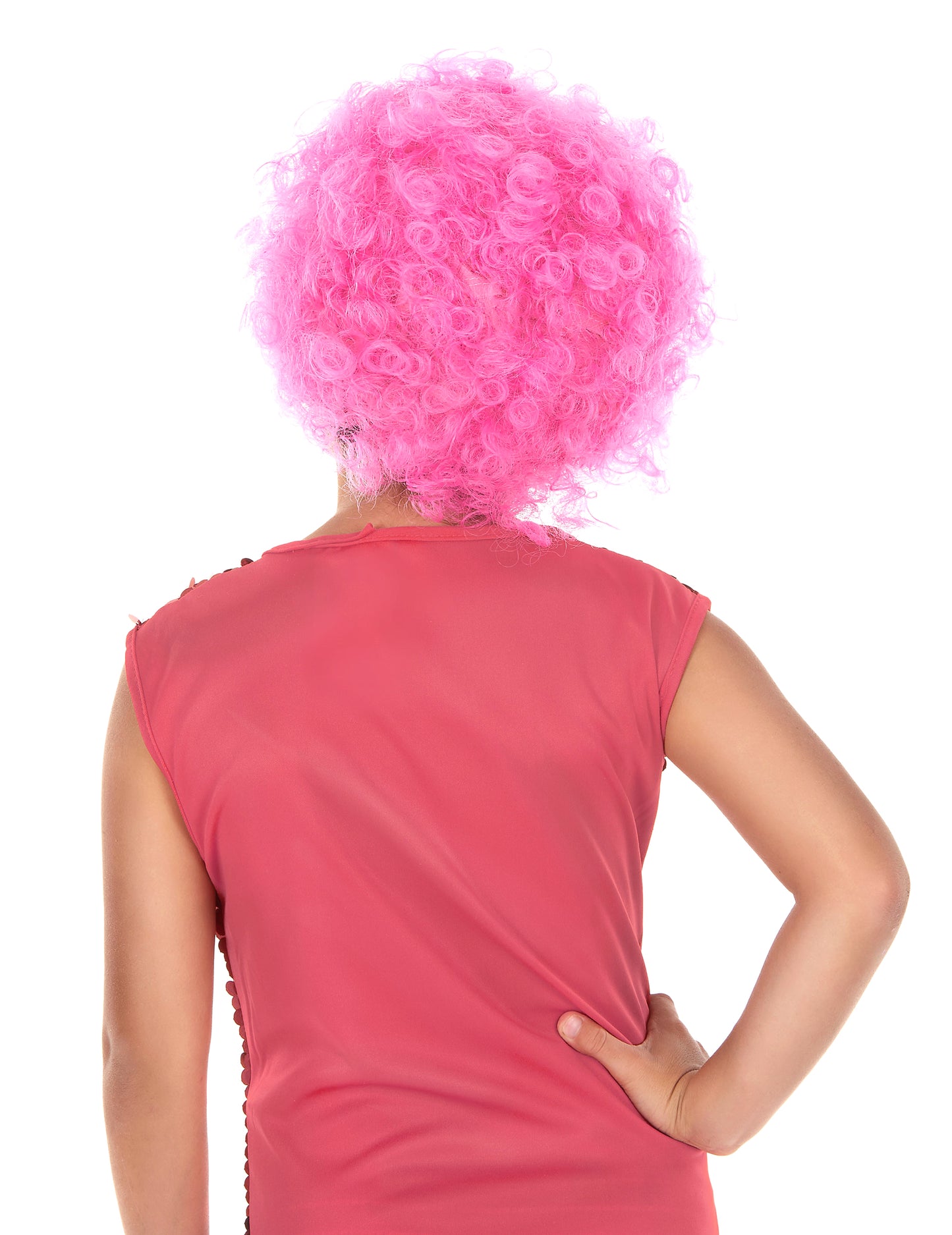Pink otroška disko lasulja