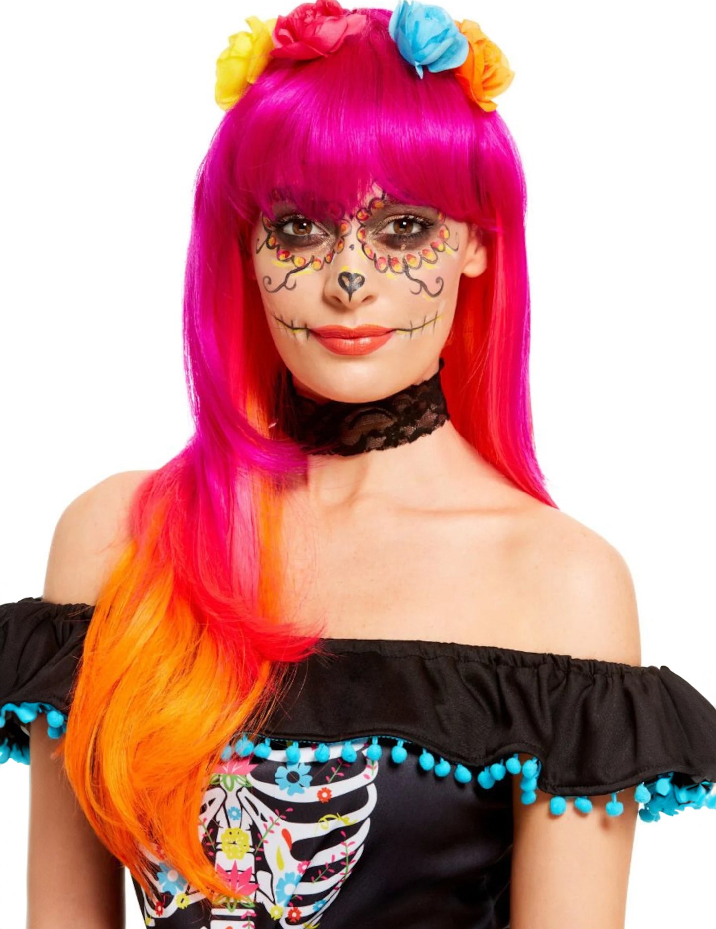 Los Muertos Pink in Adult Orange Diagram