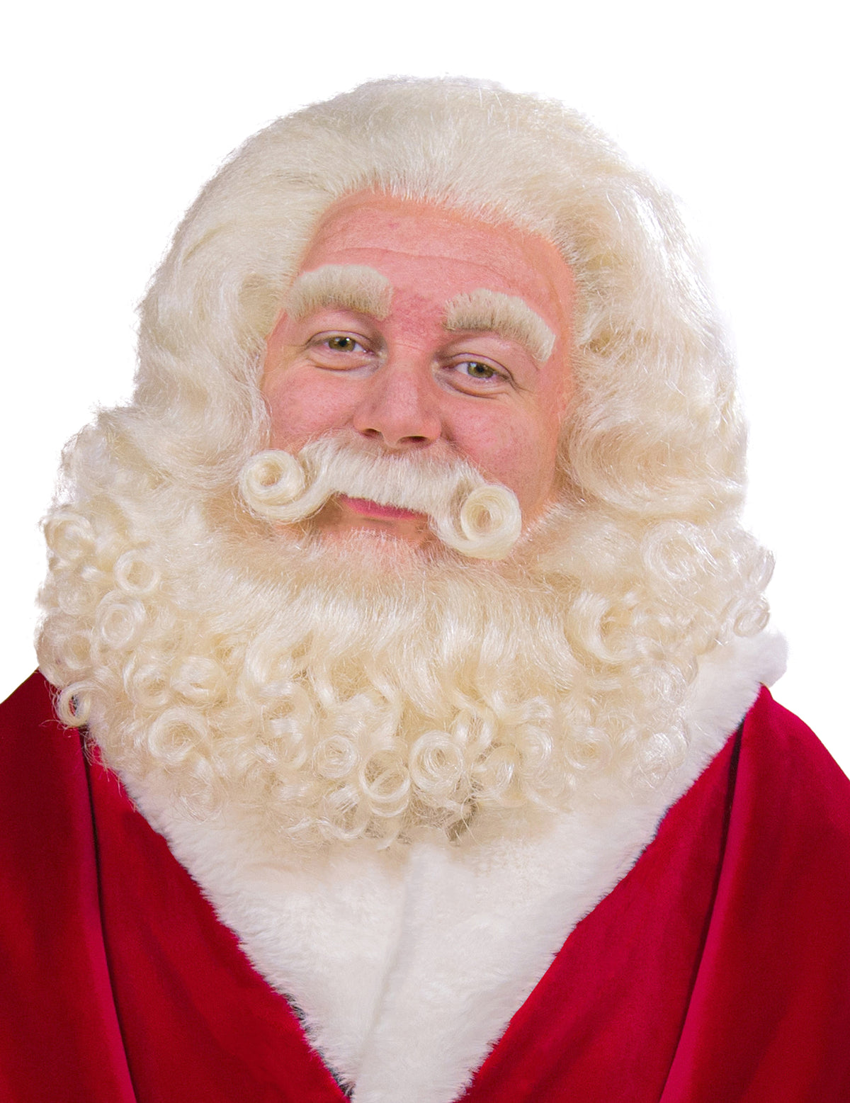 Perruque et barbe professionnelles Père Noël en poils de yak