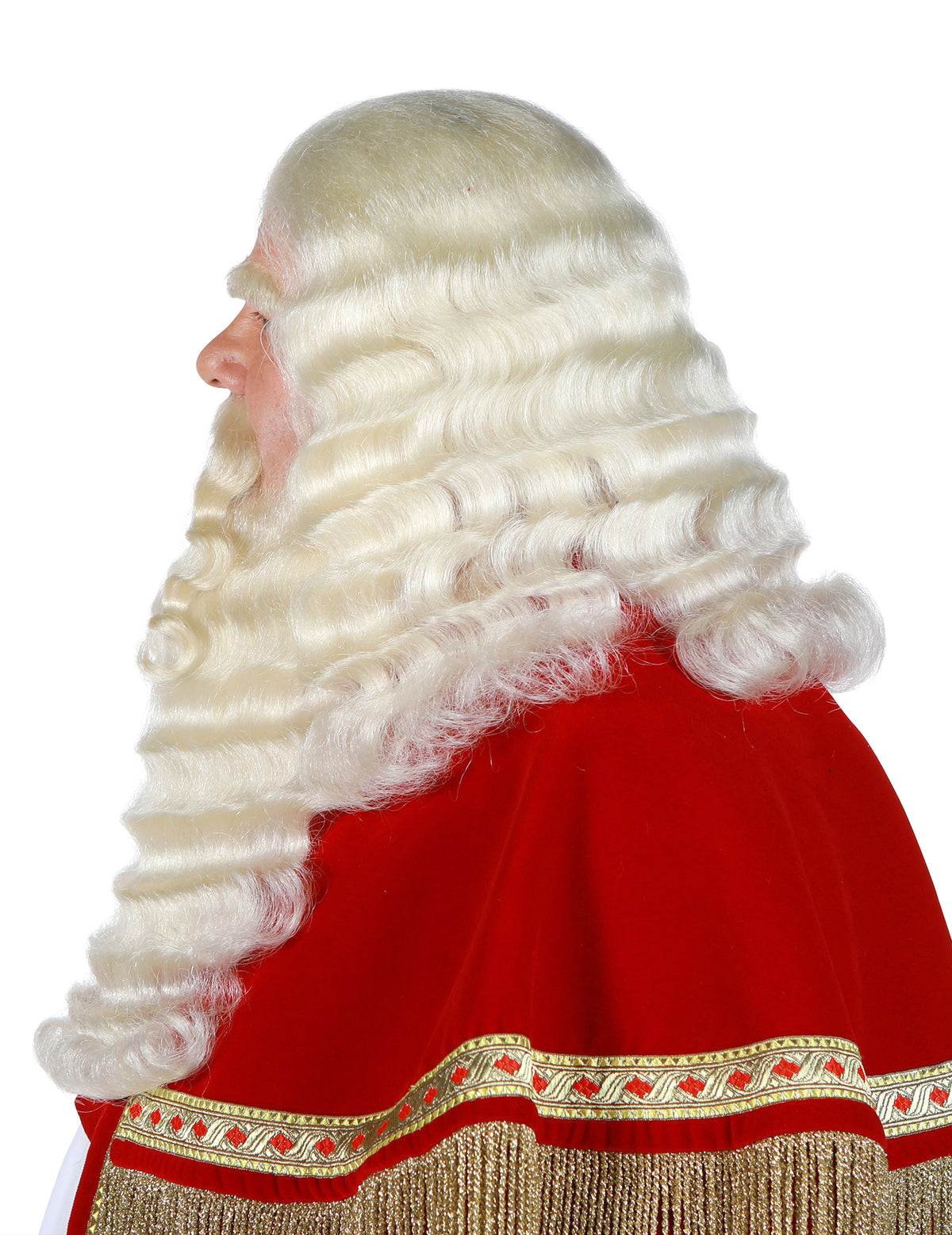 Perruque et barbe professionnelles Saint-Nicolas en poils de yak