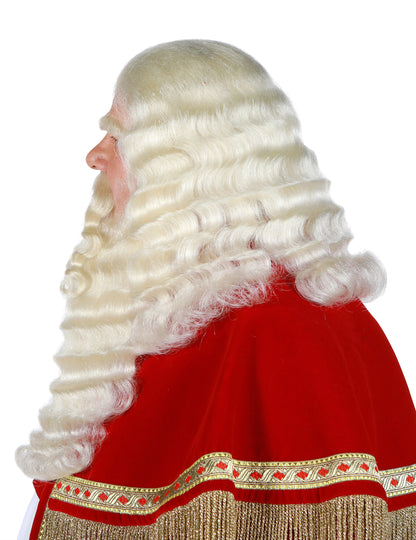 Perruque et barbe professionnelles Saint-Nicolas en poils de yak