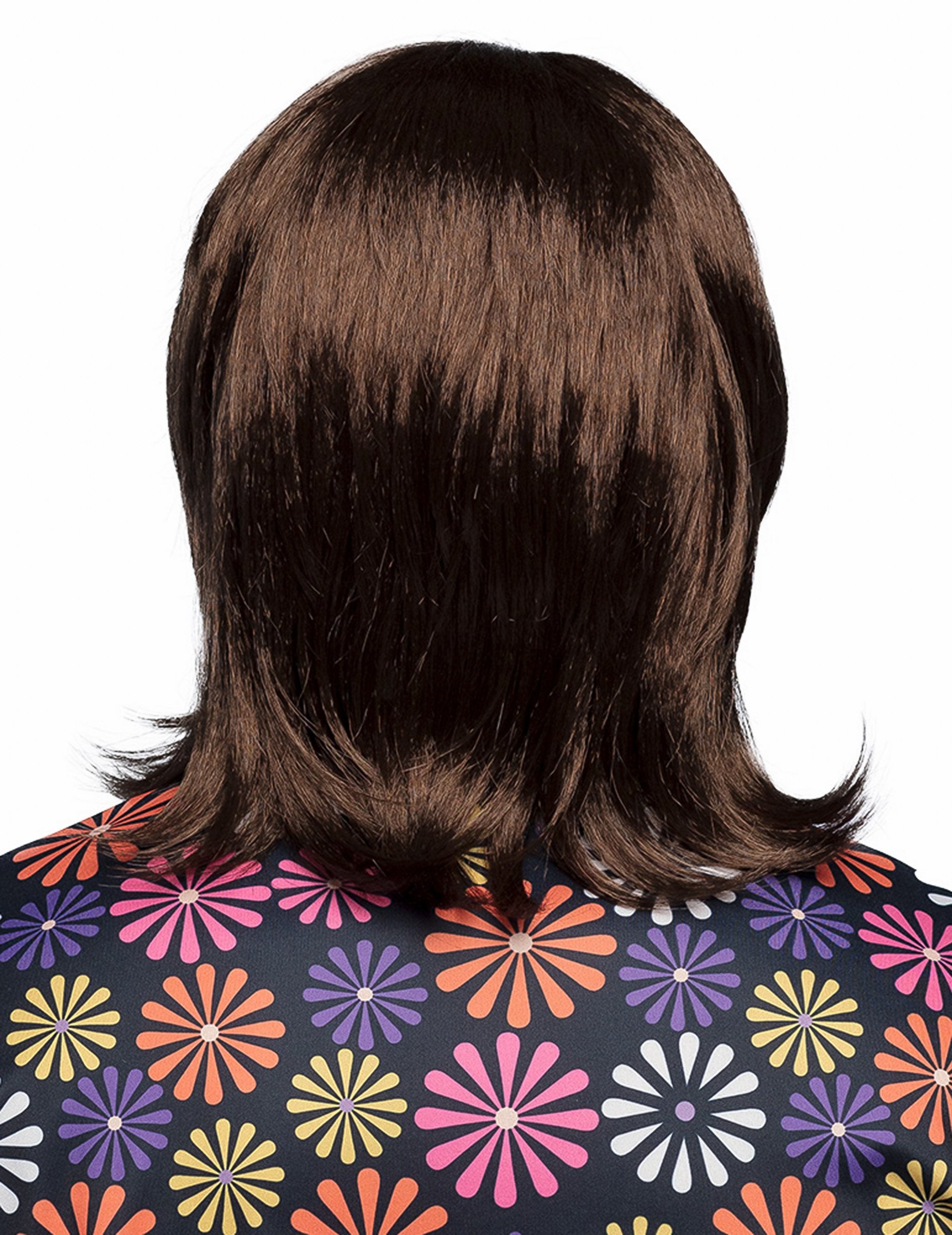 Zadnji pogled rjave lasulje in brkov za moške