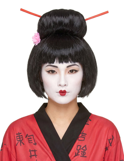 Ženska črna geisha lasulja