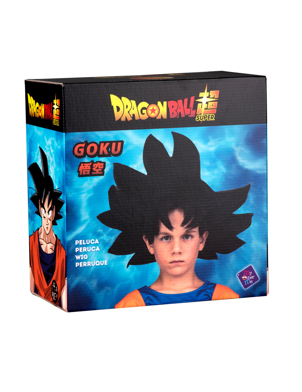 Vue de la boîte d'emballage de la perruque Goku Dragon Ball™