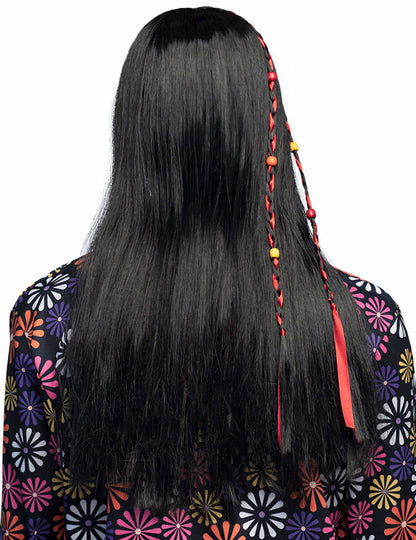 Črna hipi moška lasulja