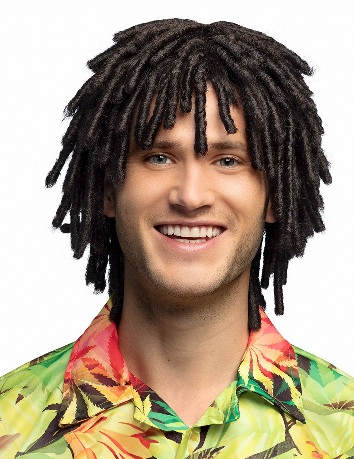 Perruque Levi pour adulte noire avec dreadlocks